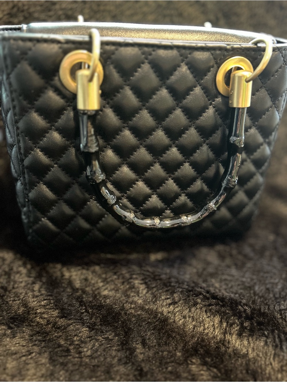 J.McLaughlin Mathilde Quilted Leather Handbag – Black